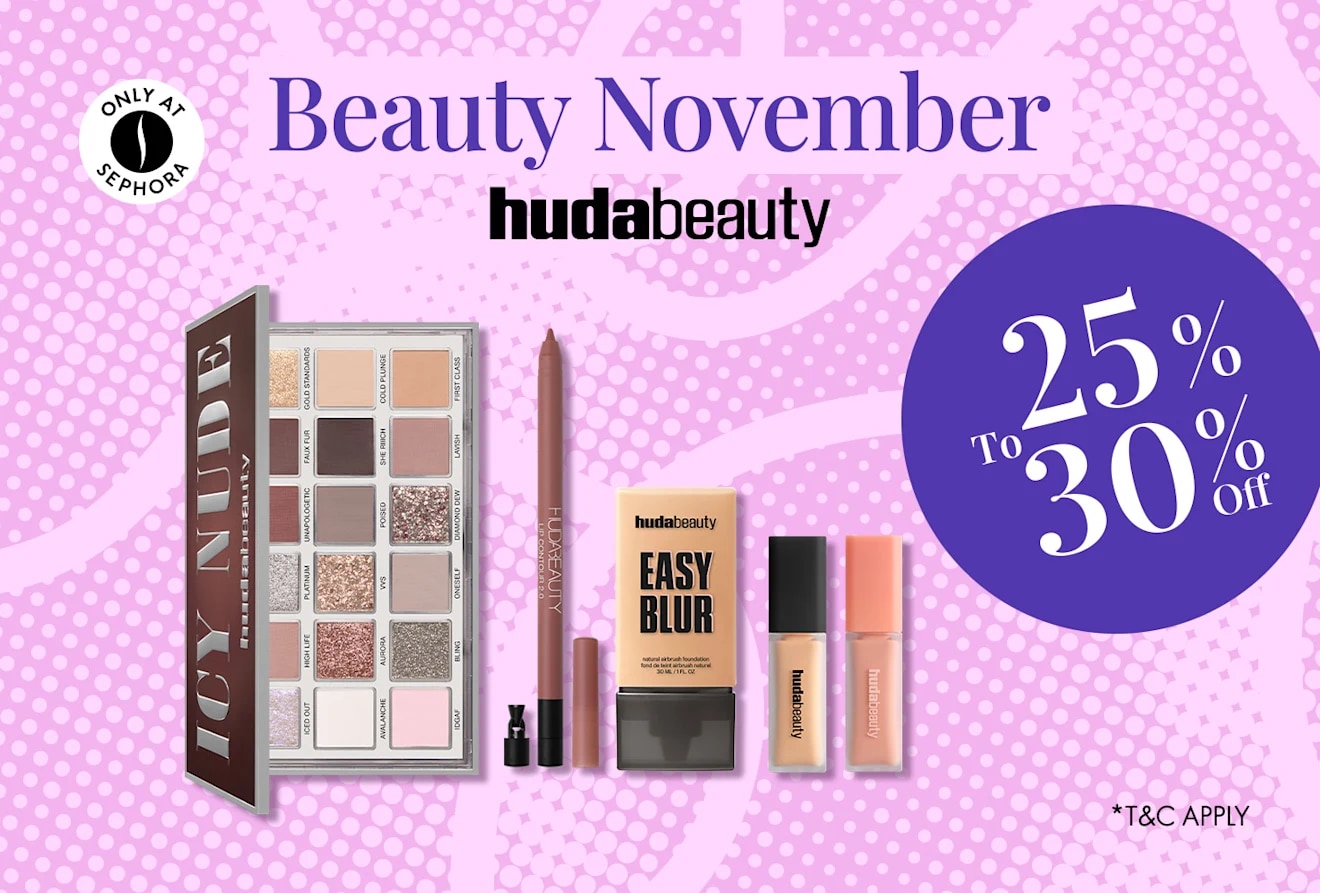 HUDA  = Beauty November = Discount = Deep Discount 