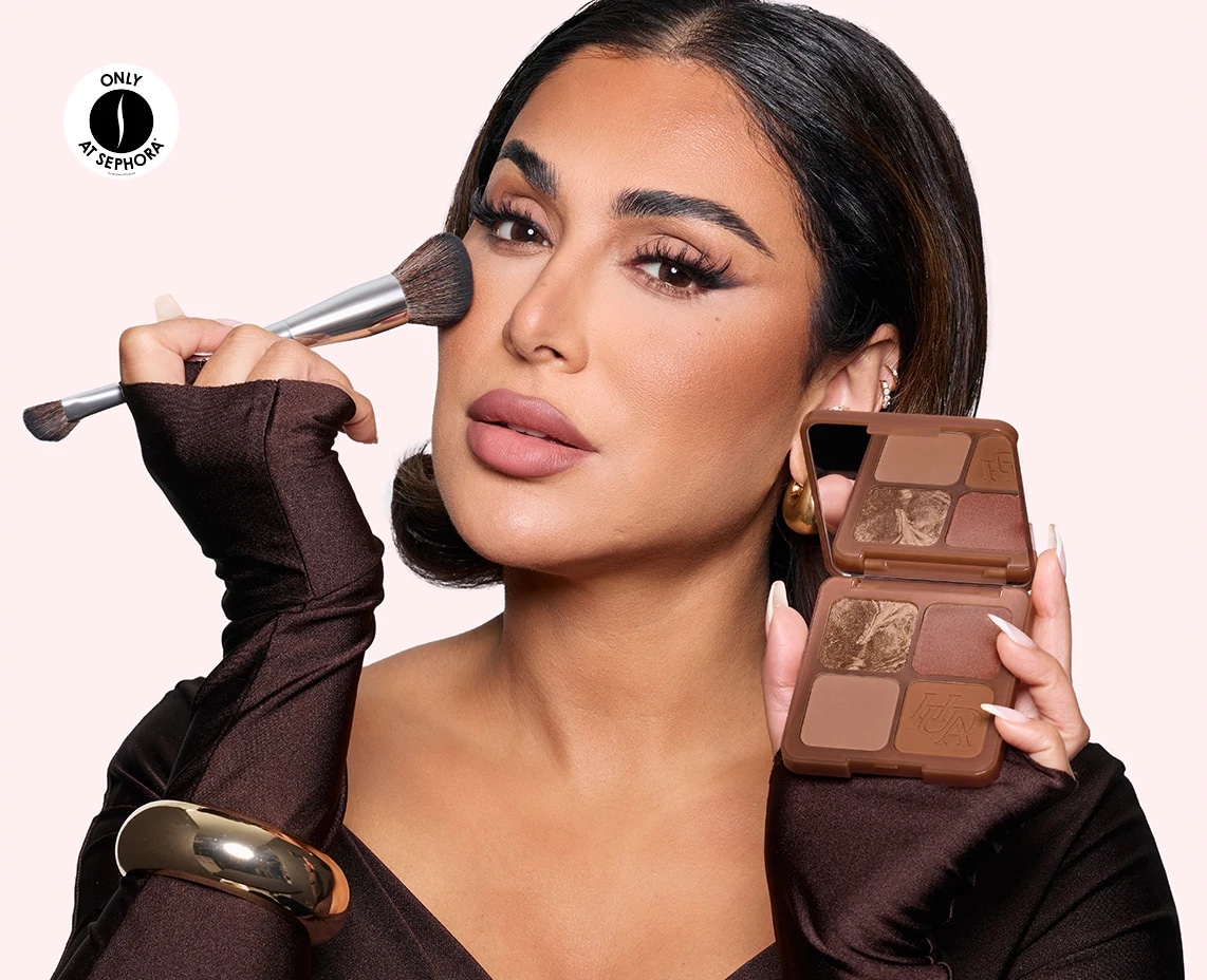 Huda Beauty - Bronze Filter Palette Collection and Brush = Sephora