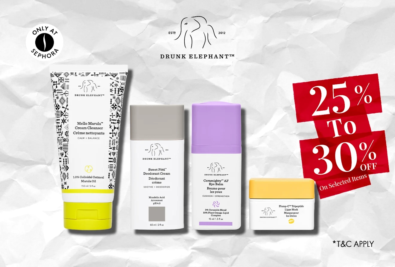 Drunk Elephant = Summer Sales = Discount 