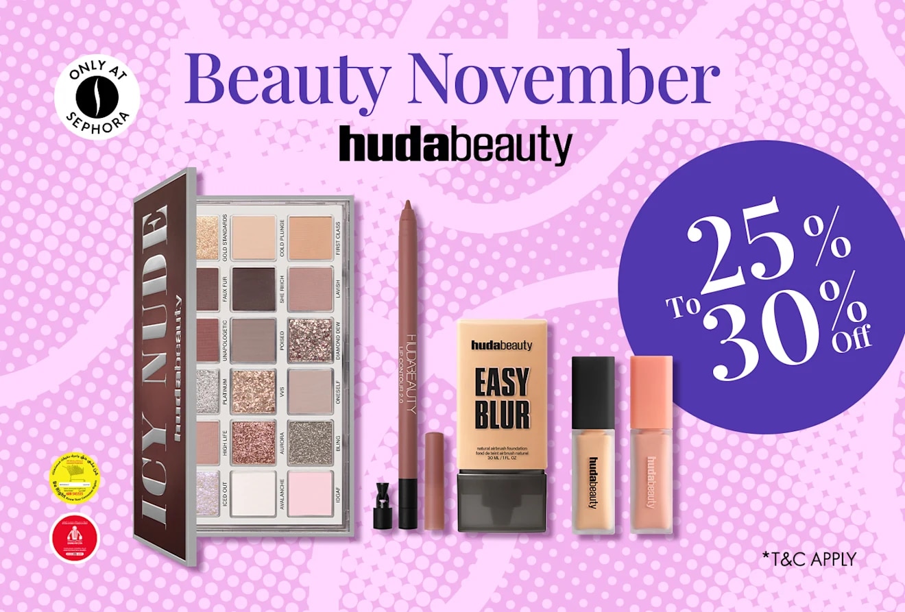 HUDA Beauty  = Beauty November = Discount = Deep Discount 