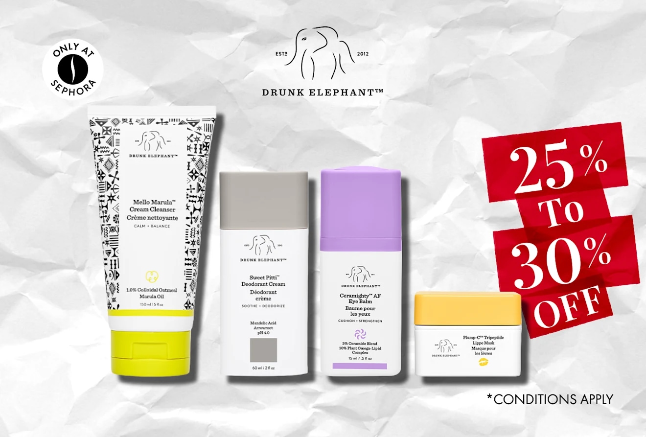 Drunk Elephant = Summer Sales = Discount  
