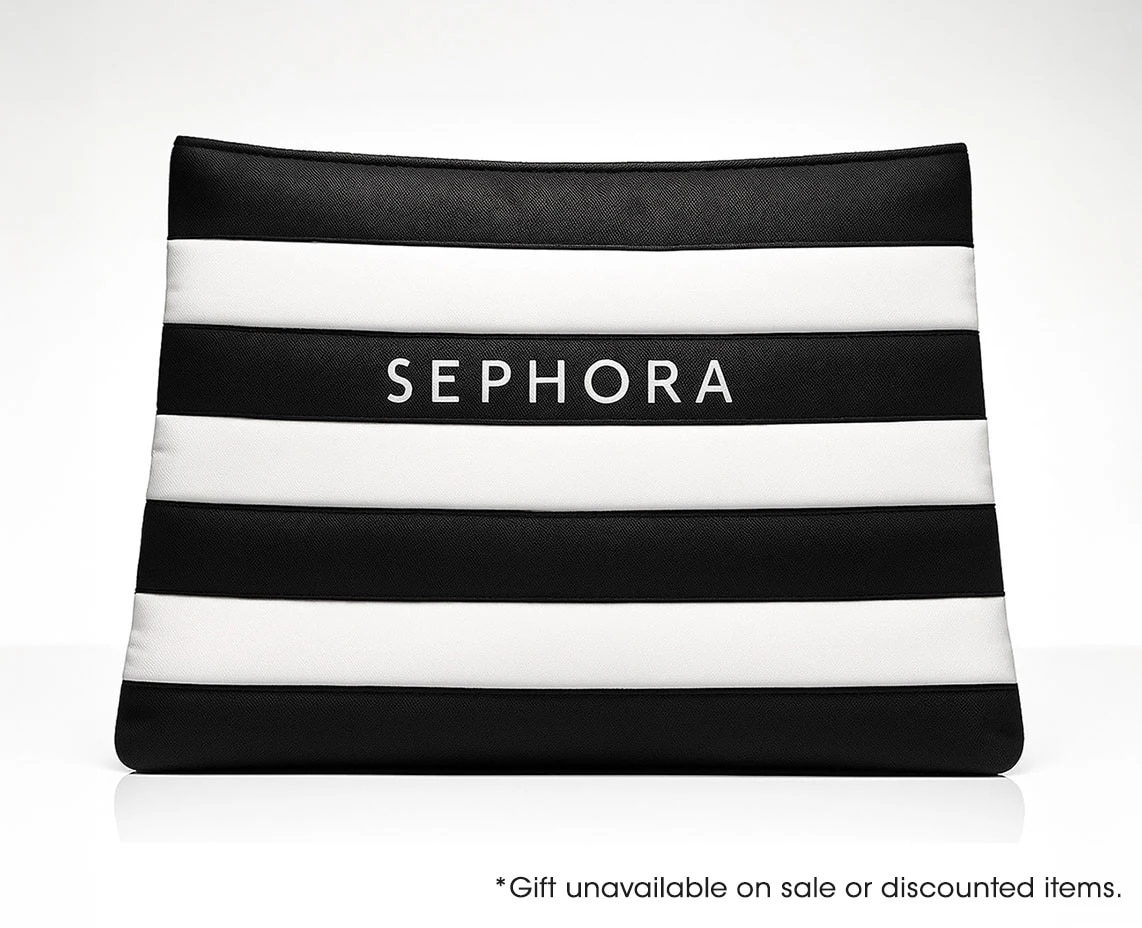 Striped Mesh Pouch - Beauty Offers = Sephora